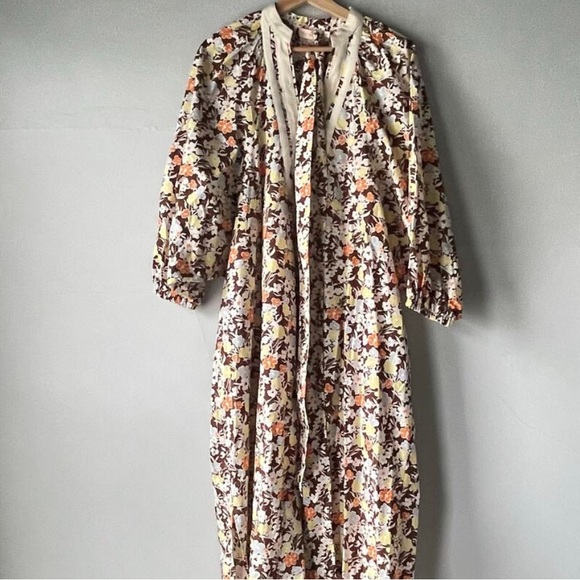 Tory Burch Printed Balloon Sleeve Tunic Caftan Dress - Picture 10 of 10